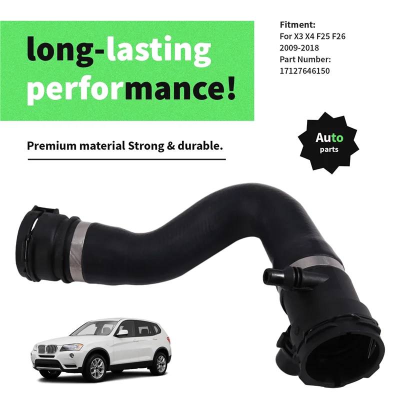 

【Price Drop !!】 For BMW X3 X4 F25 F26 2009-2018 17127646150 Car Upper Radiator Coolant Water Hose Pipe Water Tank Connecting Pip
