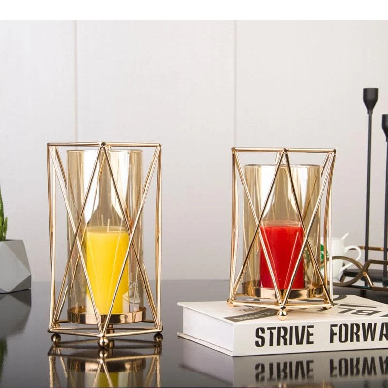 Hydroponic Glass Vase Gold Plated Flower Arrangement Modern Decor Crafts Flowers Pots Desk Decoration Floral Vases - Image 4