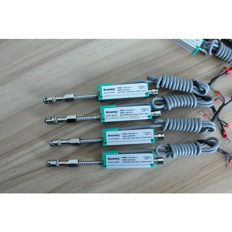 KTR 10 25 50 75 100mm Linear Displacement Sensor Automatic Reset Electronic Ruler Miniature Spring Displacement Transducer Scale