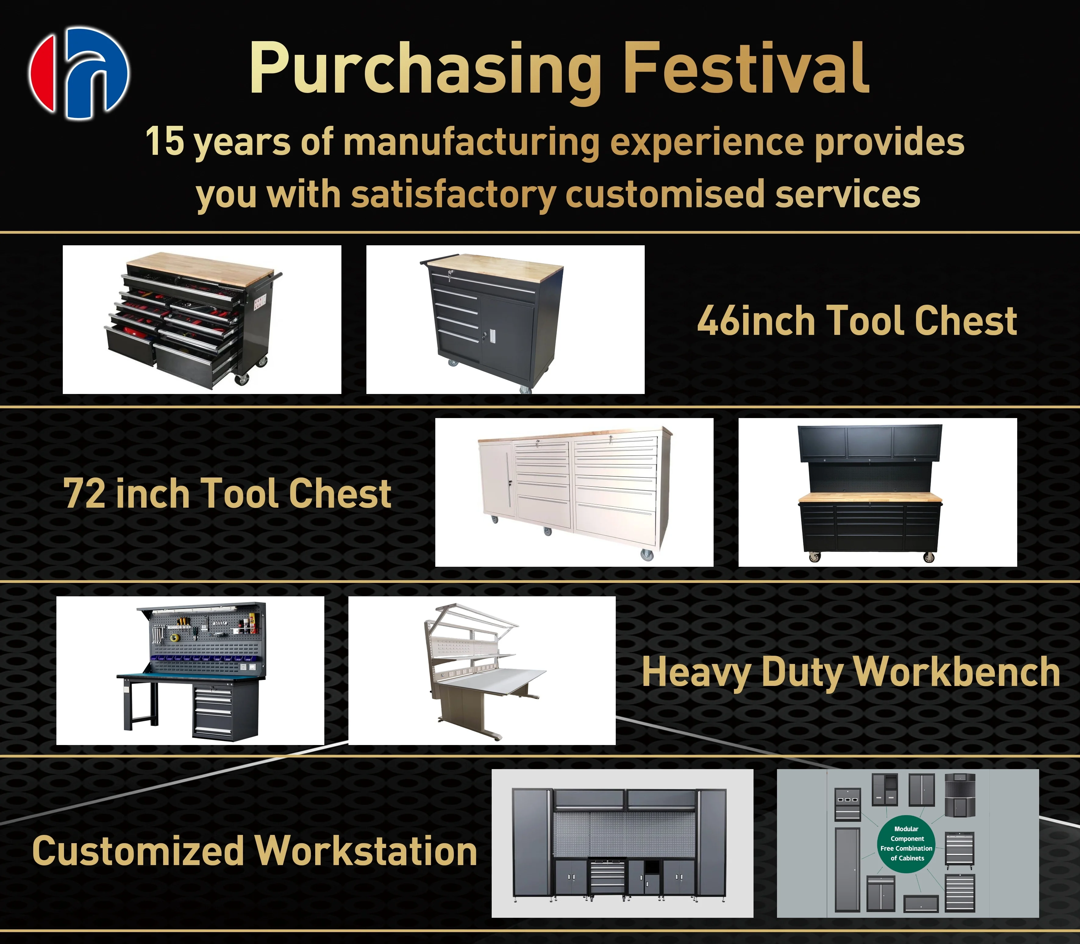 Cheap 36inch Metal Movable Chest Rolling Tool Set Box Mechanics Tool Cabinet for Car