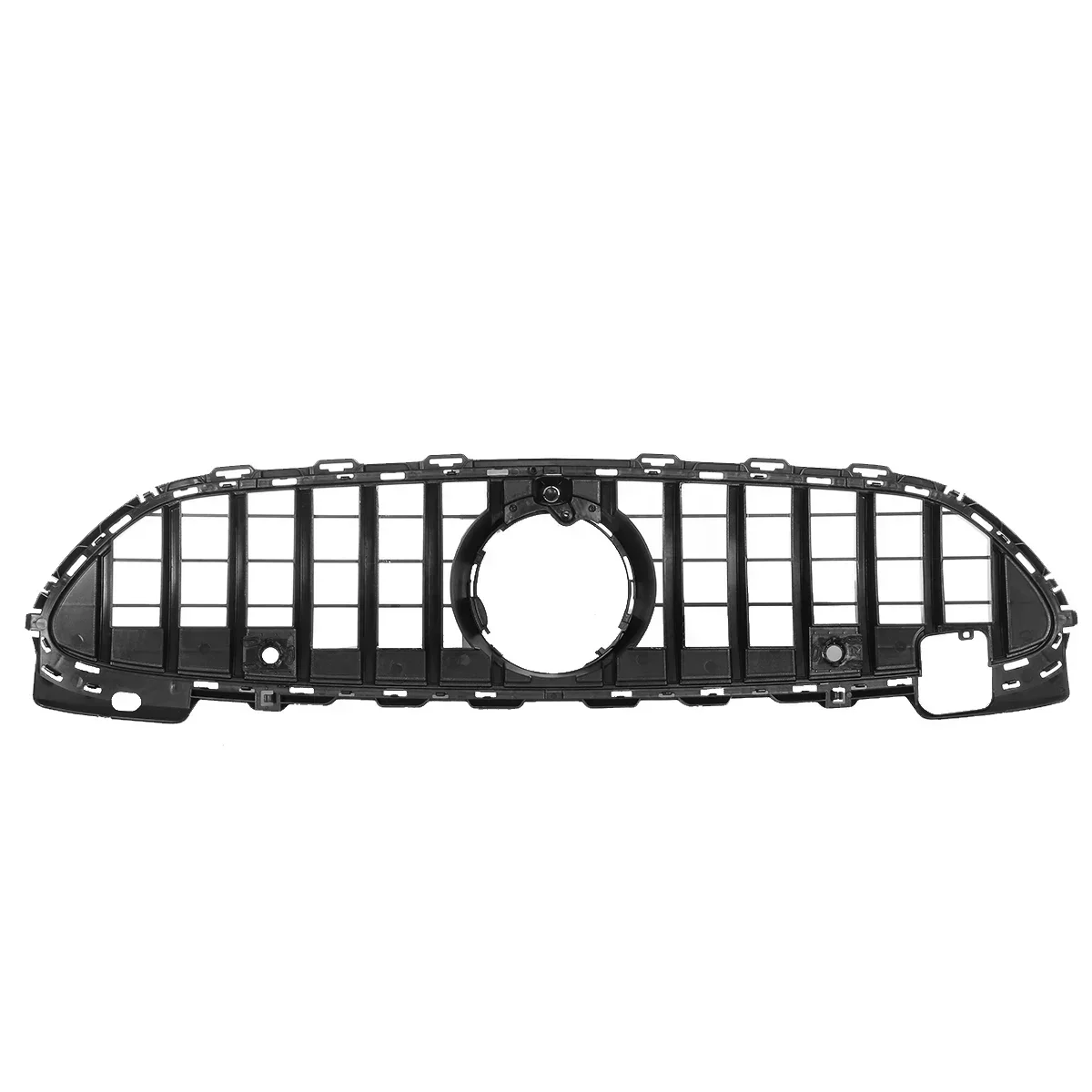 Black/Silver Car Front Racing Grill Front Bumper Radiator Grille with Camera Hole For Mercedes For Benz C Class W206 2022