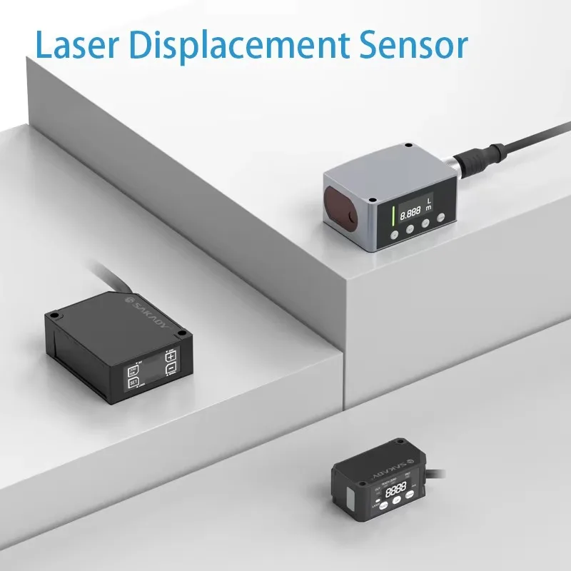 جهاز قياس المسافة 200 مم عالي الدقة مستشعر الإزاحة بالليزر الكهروضوئي #5