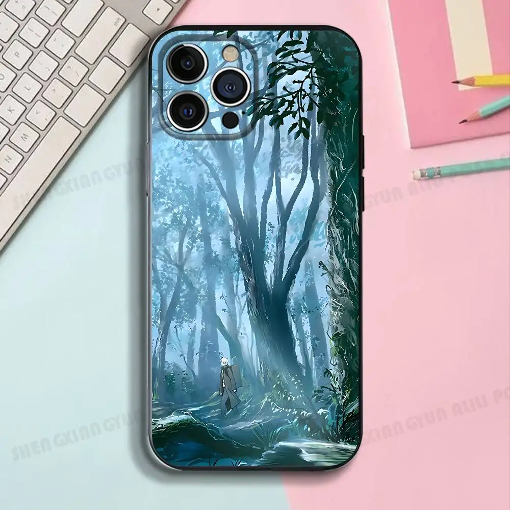 Anime Mushishi Silicone Phone Case For IPhone 17,16,15,14,13,12 X XS Plus Pro Max SE Shockproof Soft Cover view 3