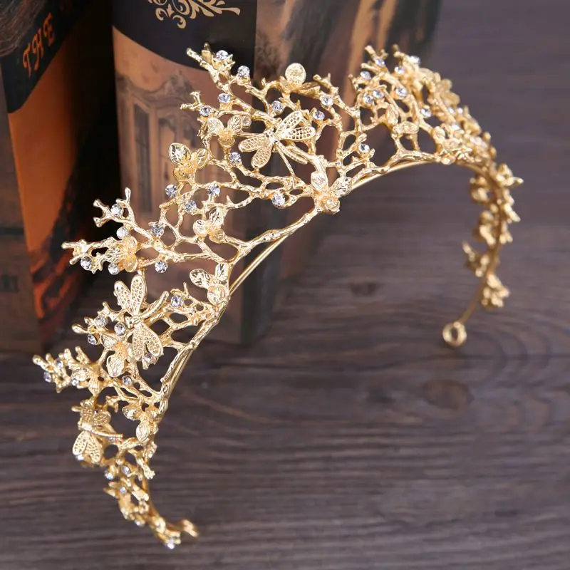 

Golden Color Bridal Headwear Crown