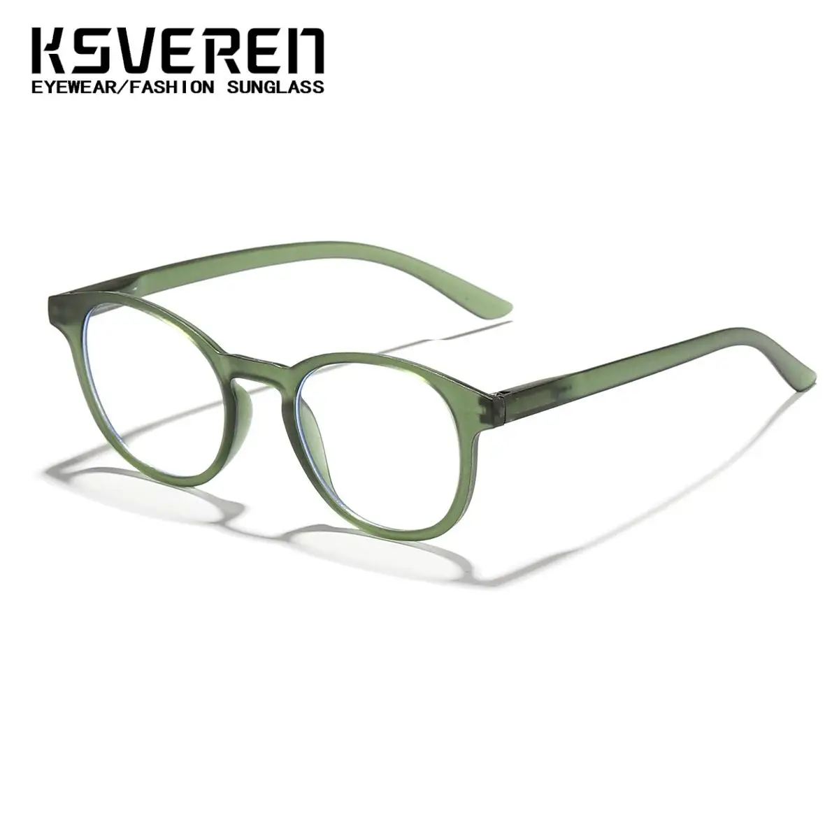 KSVEREN 여성 타원형 독서 안경 안티 블루 라이트 광학 안경 컴퓨터 독서 안경 맞춤형 처방 안경