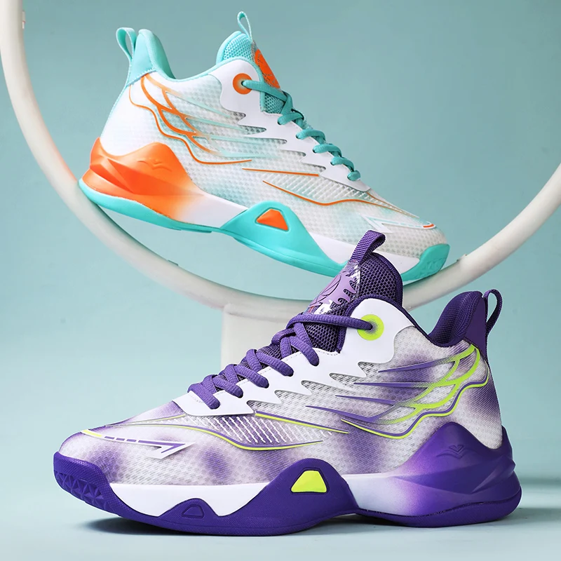 New Basketball Shoes Shock Absorption Midsole Student Sports Casual Shoes Cushioning Comfortable Footwear for Students - view 4