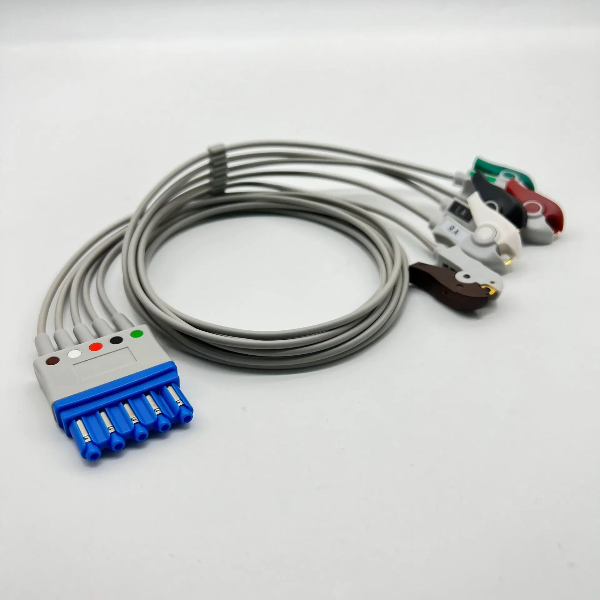 Compatible ECG Main Cable VM4VM6VM8MX Monitors Accessories Split 12 Pins 5 Guides 3 Guides