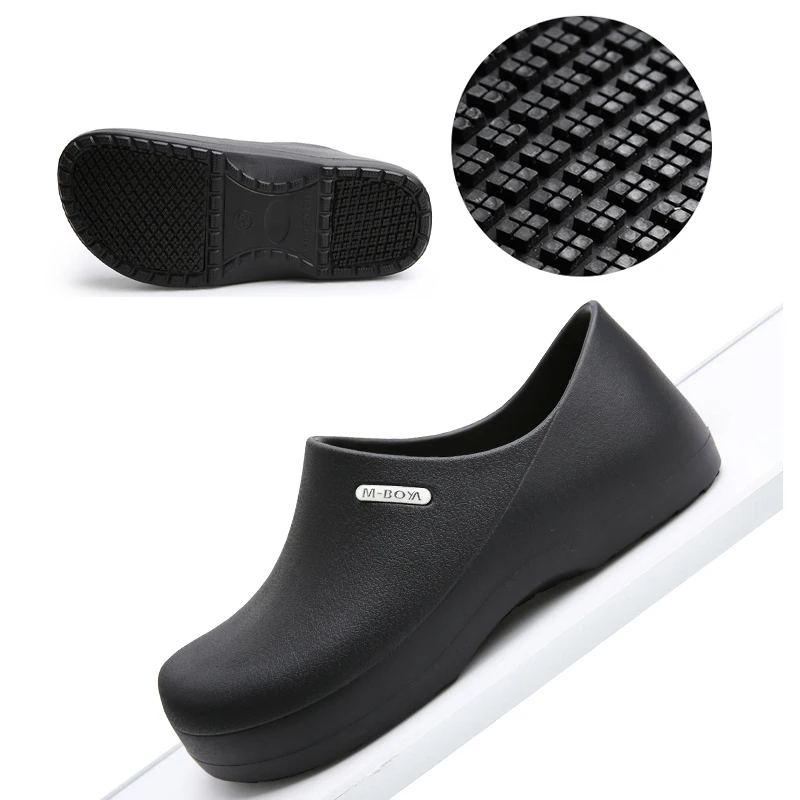 Ngouxm Men Chef Shoes Women Non-slip Waterproof Oil-proof Kitchen  Nurse Shoes Work Cook Shoes