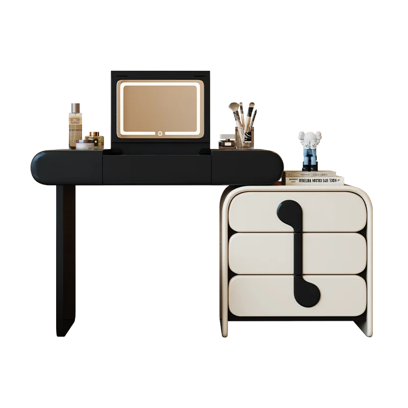

Solid wood dresser chest integrated bedroom modern simple small apartment flip-top cosmetic table