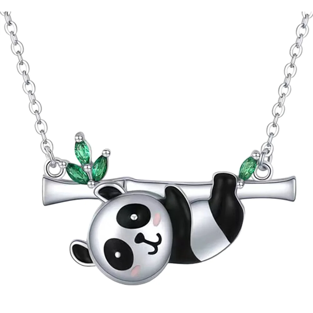 

Panda Necklace Mother's Day for Girls Necklaces Pendant Chain Women Jewelry Metal