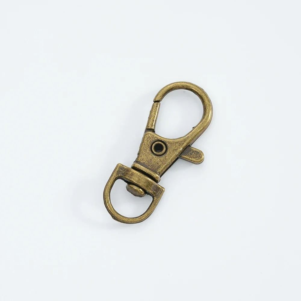 5pcs Swivel Lobster Clasp Hooks Split Key Ring Connector Carabiner for DIY Keychain Jewelry Making Findings Accessories