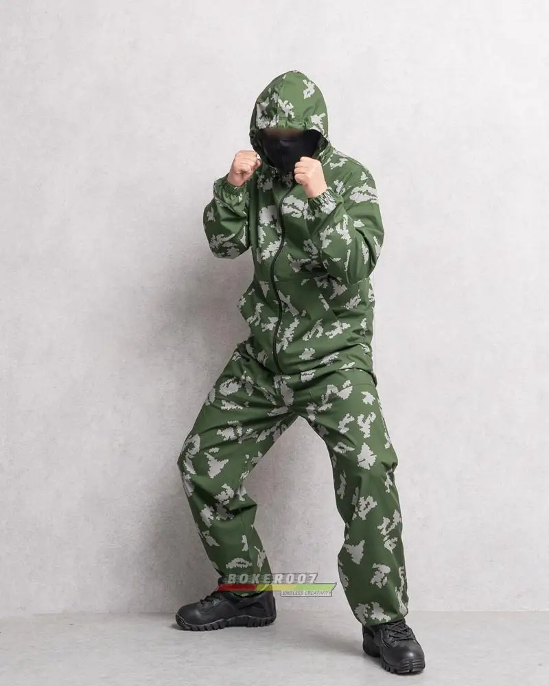 NEW Russian KLMK Camouflage Suit Smock Coat Small Green Man White Flower German SS DE Spot Camouflage