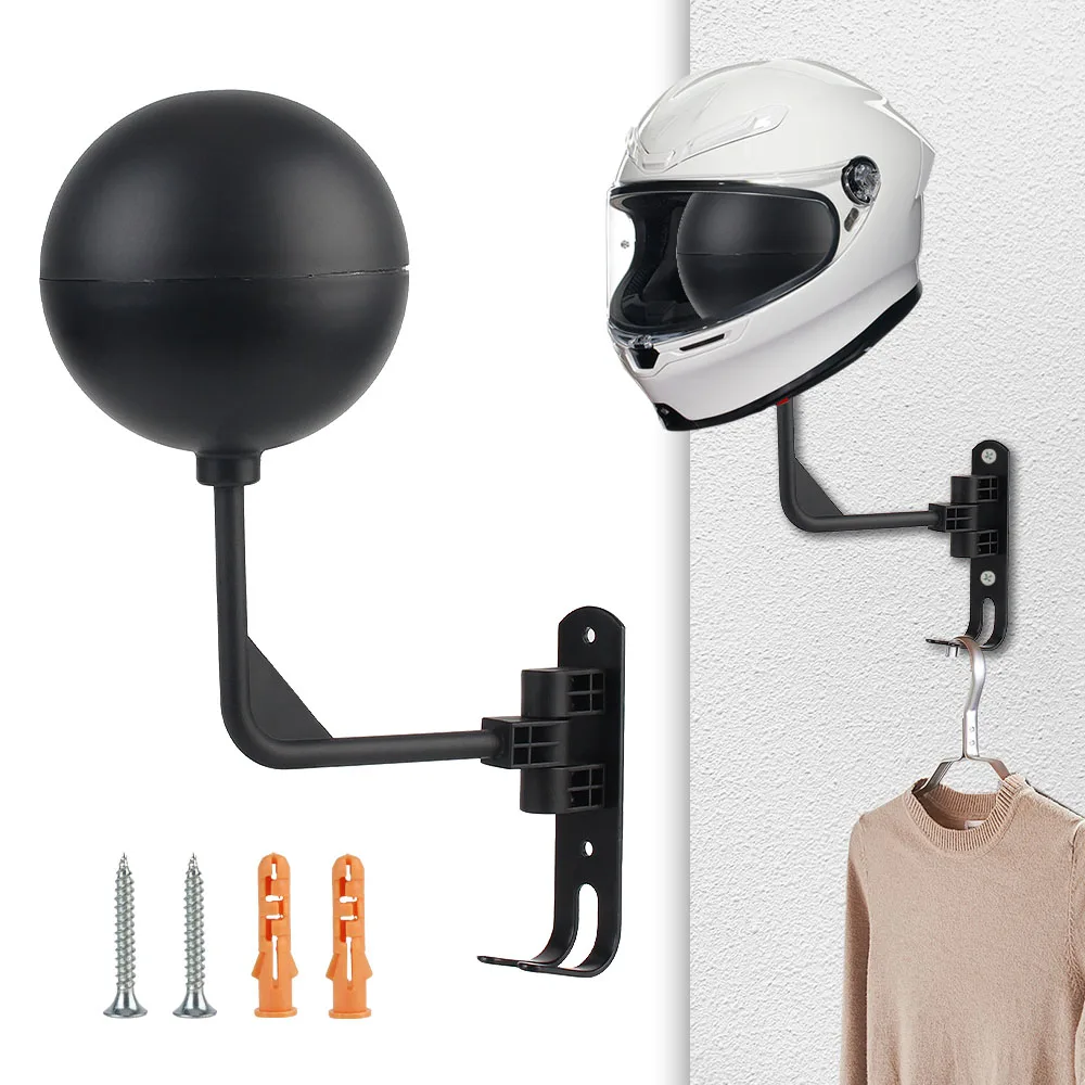 Easy Install Multi Unctional Helmet Mount Moto Accessories Wall Mounted Helmet Claw Hook Motorcycle Helmet Hook