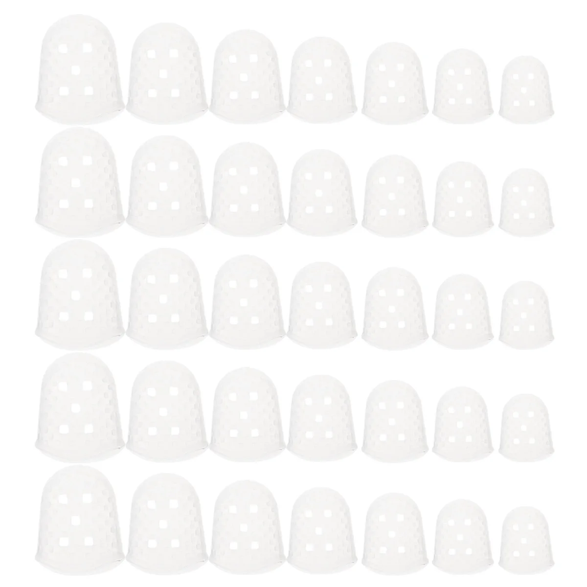 

35 Pcs Play The Piano with Fingertips Guitar Protectors Guards for Sleeves Cot Silicone
