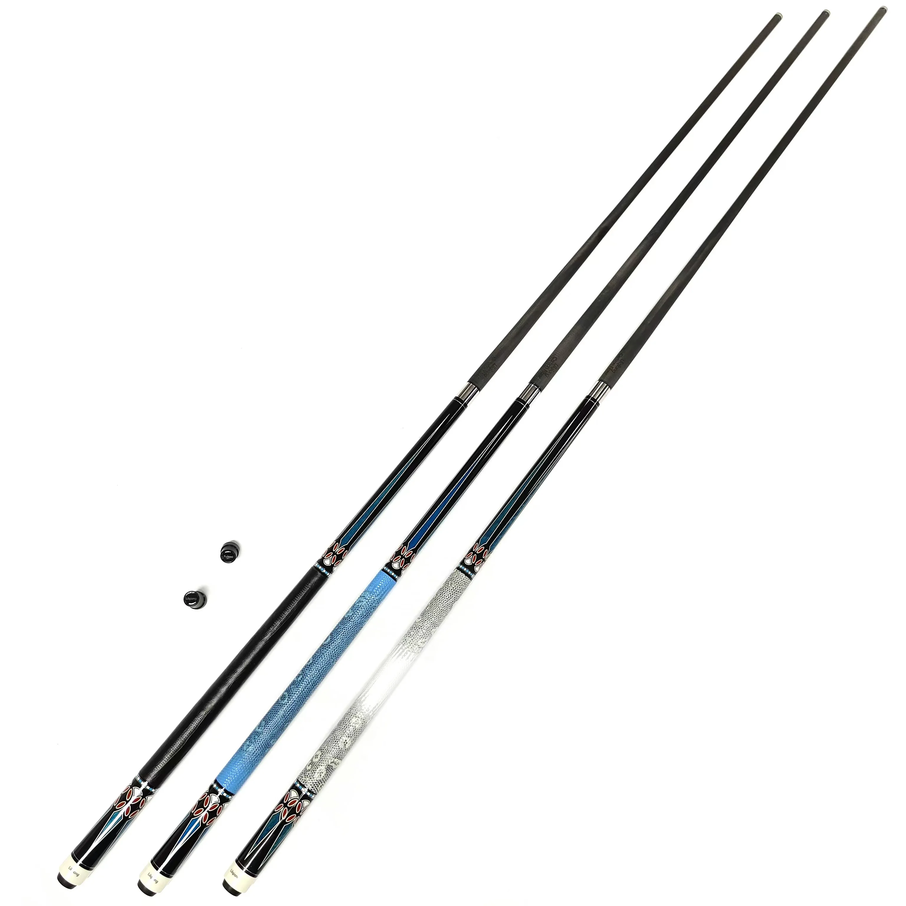 High Quality Billiard Pool Cue 1/2 Pc Style Handmade Carbon Fiber Shaft With Uni-lock Joint