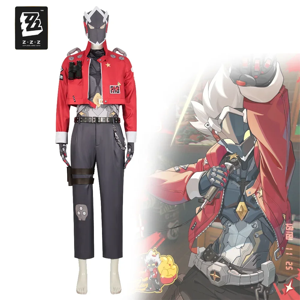 

New Game Zenless Zone Zero Billy Cosplay Men Costume Adult Uniform Top Bodysuit Accessories Full Set Suit Halloween Outfits