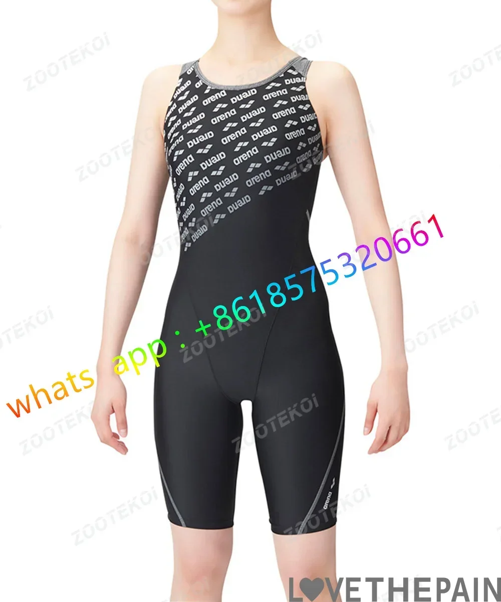 Swimsuits Competition Knee Length One Pieceswimsuit Women Triathlon Bodysuit Bikini Beach Wear Sport Comfort Bathing Suit