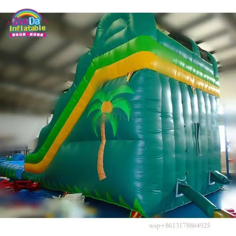 Corrediça de água barata inflável com piscina/slide inflável de verão com piscina para crianças/aluguel corrediça de água inflável para venda