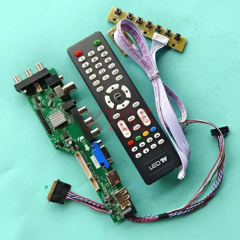 For LTN140AT21-001/002/601/802 Controller Driver Board 1366x768 Laptop Screen USB/DHMI/VGA/AV LVDS 40 Pin 14