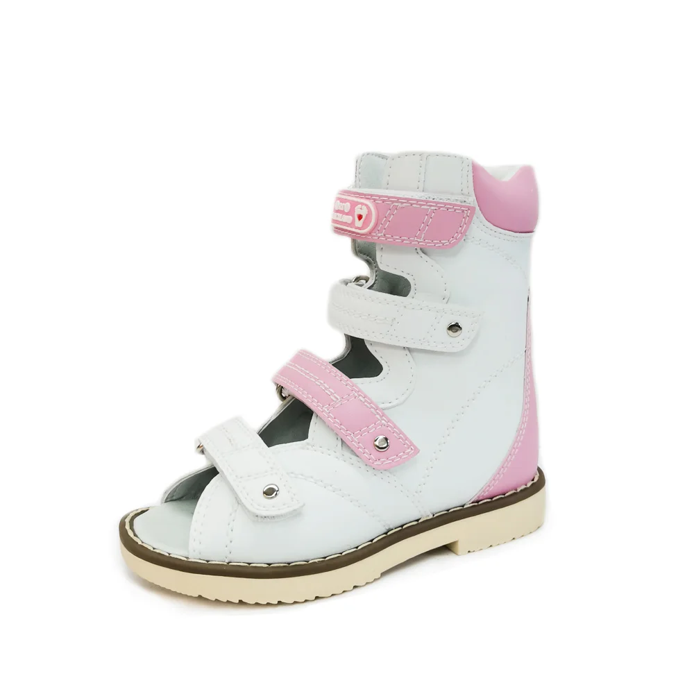 Ortoluckland Children Sandals Girls Kids Orthopedic Leather Shoe Nice New Fancy Corrective Flatfoot Clubfoot Booties For Toddler