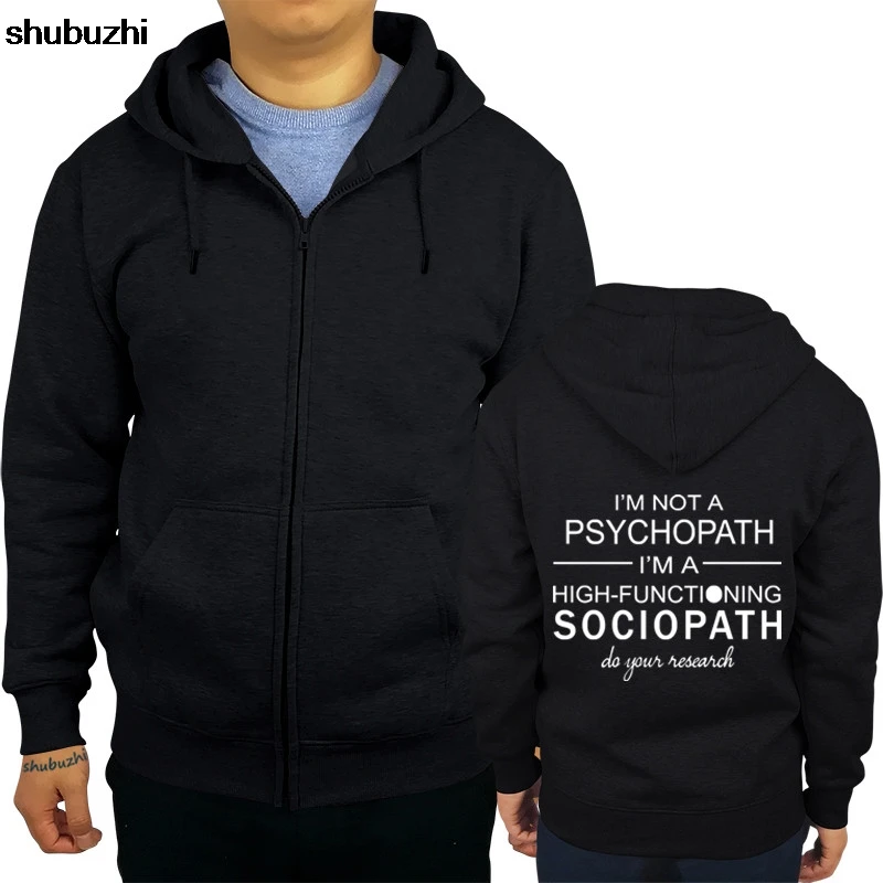 Толстовка мужская на молнии, с капюшоном в стиле рок