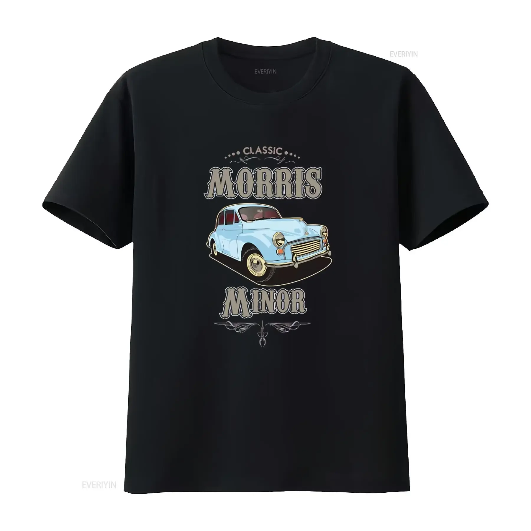 Classic Car Morris Minor T Shirt Retro Design for Vintage Style  vintage Washed Slightly Top For Everyday Wear graphic fashion