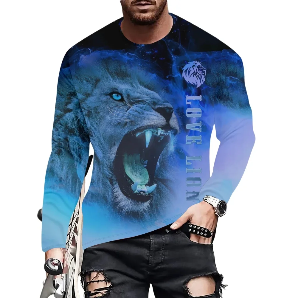 Men Halloween Skeleton 3D Print Long Sleeve T-shirt Polyester Fiber Horror Cosplay Graphic Tops