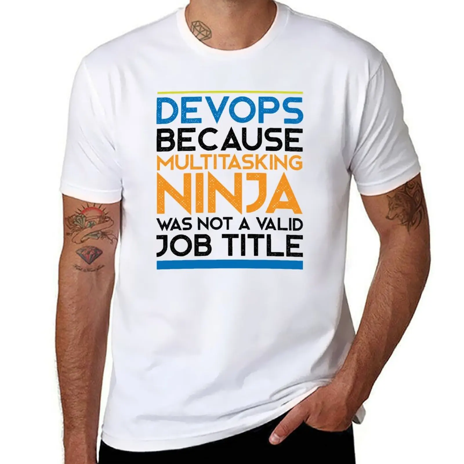 

Devops Ninja T-Shirt t shirts cotton 100% man t shirt heavy cotton T-Shirt