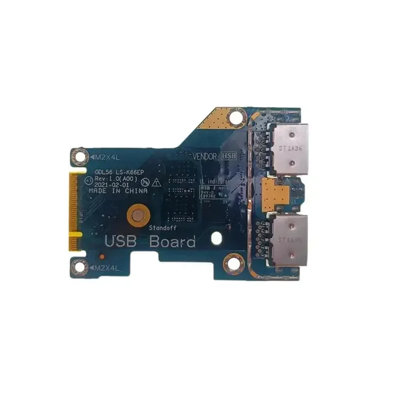 NIEUWE Echte LAPTOP Vervangen IO USB Board Voor Dell G15 5510 G15 5511 5515 (2021) GDL55 0PXVKJ PXVKJ GDL56 LS-K66EP 0RY7G0 RY7G0