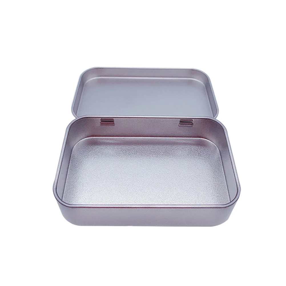 

6pcs One-piece Tinplate Boxes Seamless Containers for Candies Cosmetics Travel Home Organization Lightweight Portable