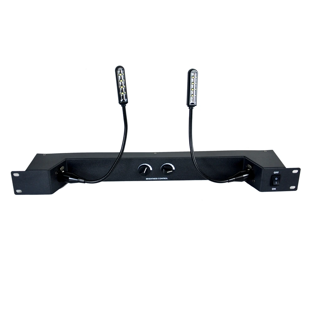 

Корпус для сценического освещения TIPTOP 1U 19 дюймов с ручным управлением, 2 гибкими держателями для светодиодных ламп 360 градусов, ручной переключатель диммирования