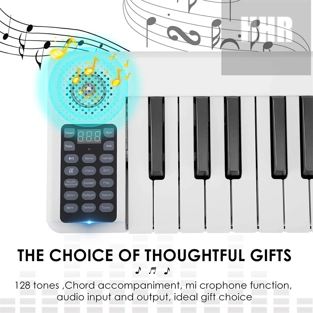 Multi-Function Folding Piano, 88 Keys, Professional Foldable Keyboard, Music Portable Digital Midi Synthesizer