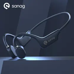 Sanag a5x真骨伝導イヤホンオープンイヤーBluetoothワイヤレススポーツヘッドフォン防水ヘッドセット3dステレオサウンド