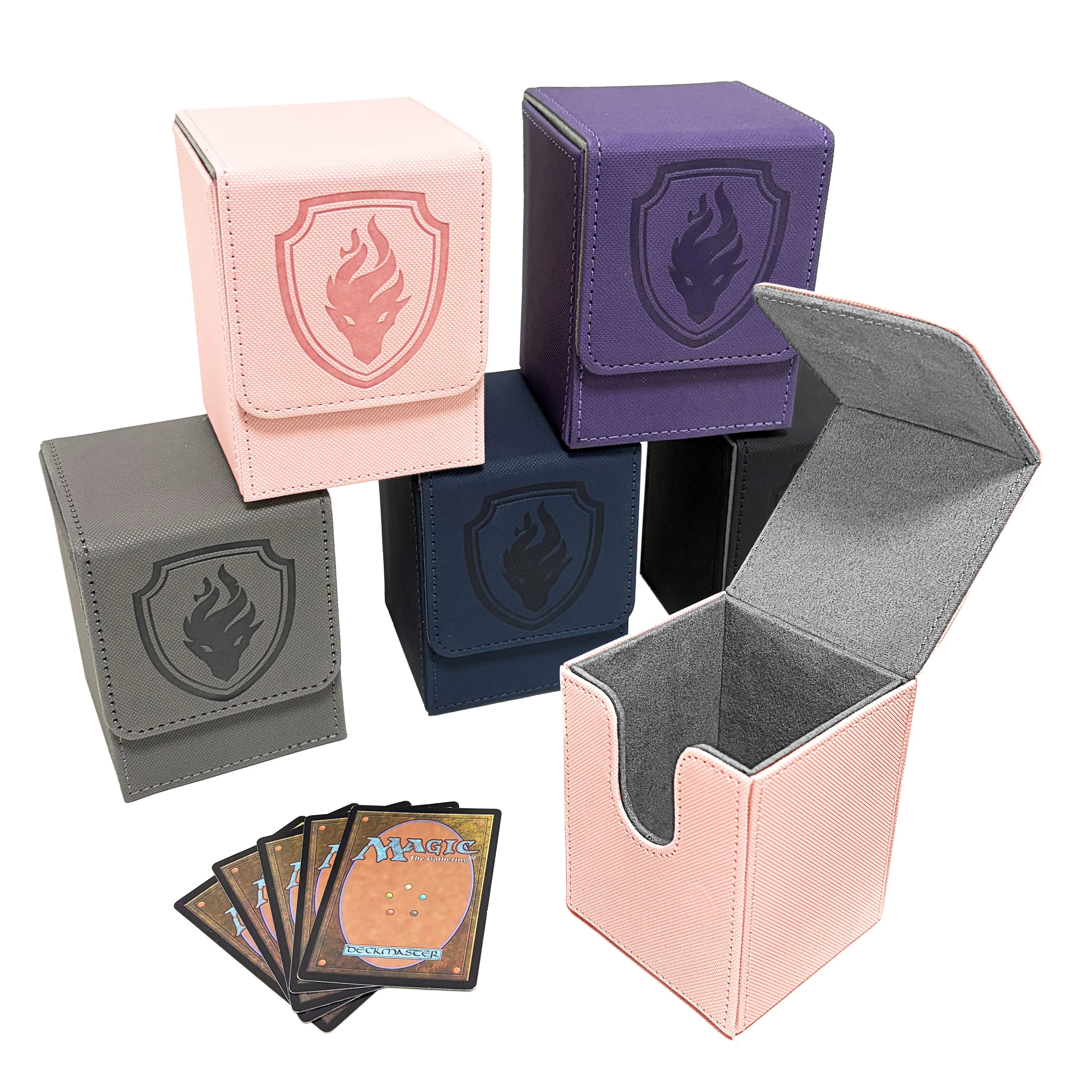Trading Card Deck Box Storage,Hold 110 + Single sleeved cards,Magnetic closure, Suitable for Card Collectible Game Card Cases