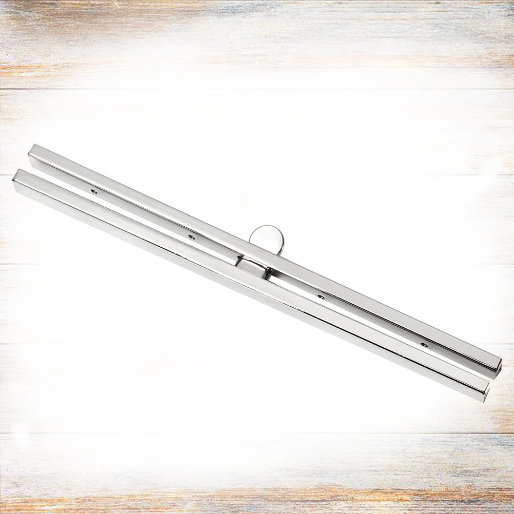 Marco de monedero plateado recto de 11,4 cm, cierre de hebilla de billetera de Metal para hacer bolsos, accesorios para manualidades DIY, marco de monedero