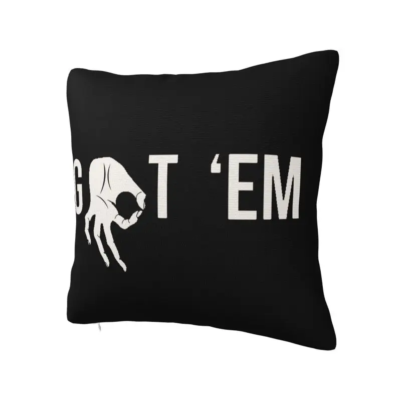 Got 'Em Square Pillowcover Home Decor Funny Internet Finger Circle Game Meme Cushions Cover Throw Pillow Case for Living Room