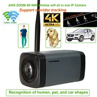 All in one Camhi 4K 8MP 240X zoom auto zoom tracking Wifi wireless IP Camera auto IRIS P2P ONVIF sony IMX415 WIFI SD
