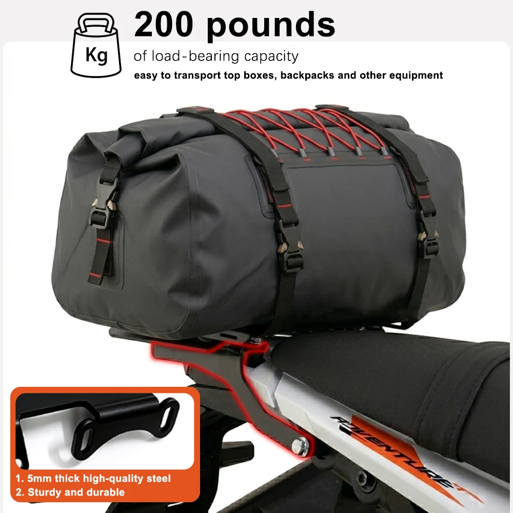 For KTM 390 Adventure R/Enduro R 2025-2026 390SMC R 2026 Motorcycle Rear Carrier Luggage Rack Tailbox Fixer Holder Cargo Bracket