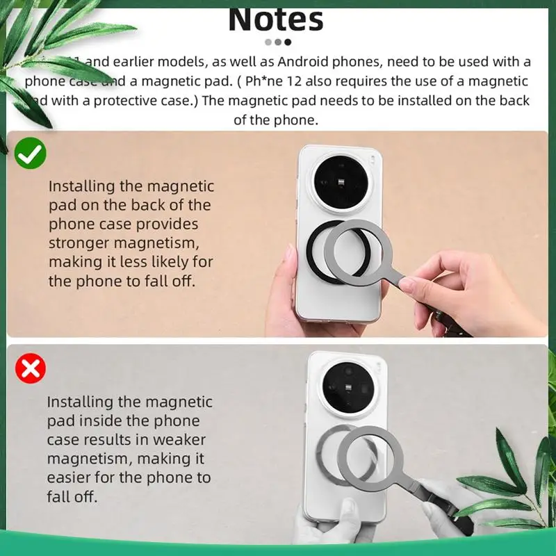 (NEW) Magnetic Tripod With Fence-Mounted Cold Shoe Handle Phone Tripod For Magsafe Iphone Android Desk Mount
