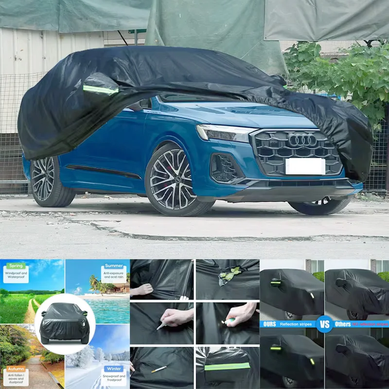 

For Audi SQ7 All-Weather Car Covers 6-in-1 Waterproof Dustproof UV Proof Snowproof Scratch Resistant Protection