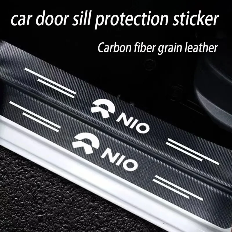 

For Nio Carbon Fiber Car Trunk Bumper Protective Sticker Car Accessories Anti Scratch