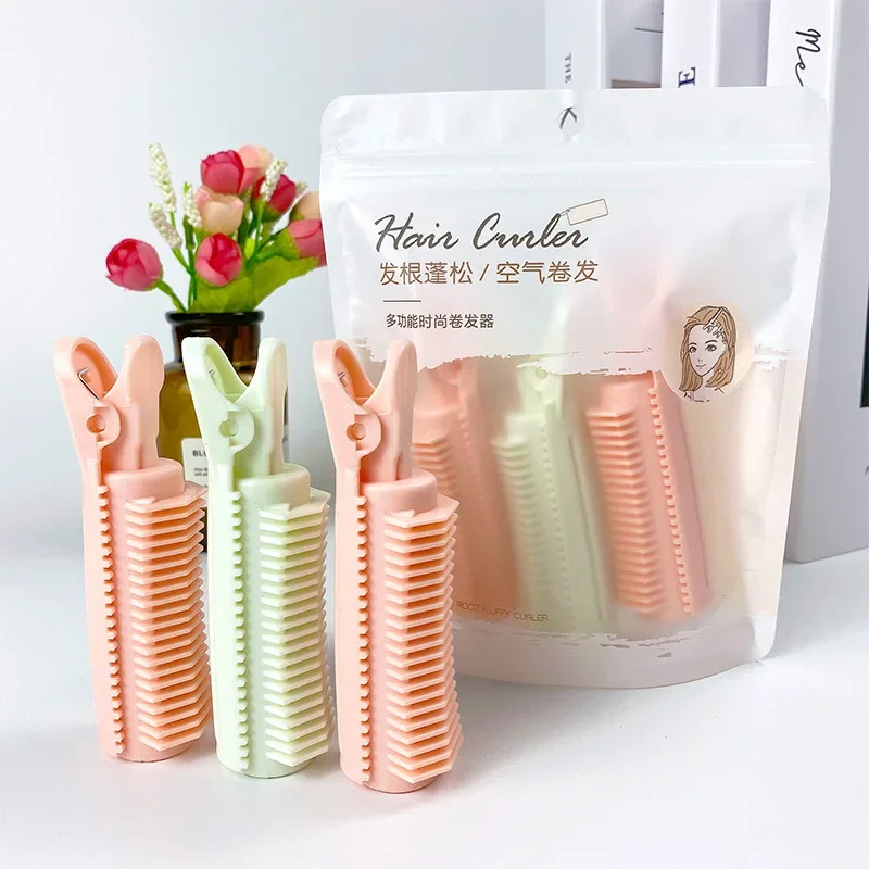 

2/3pcs Hot new Online celebrity bangs air hair curler hair curler clip fixing clip fluffy curler shaped clip dryer