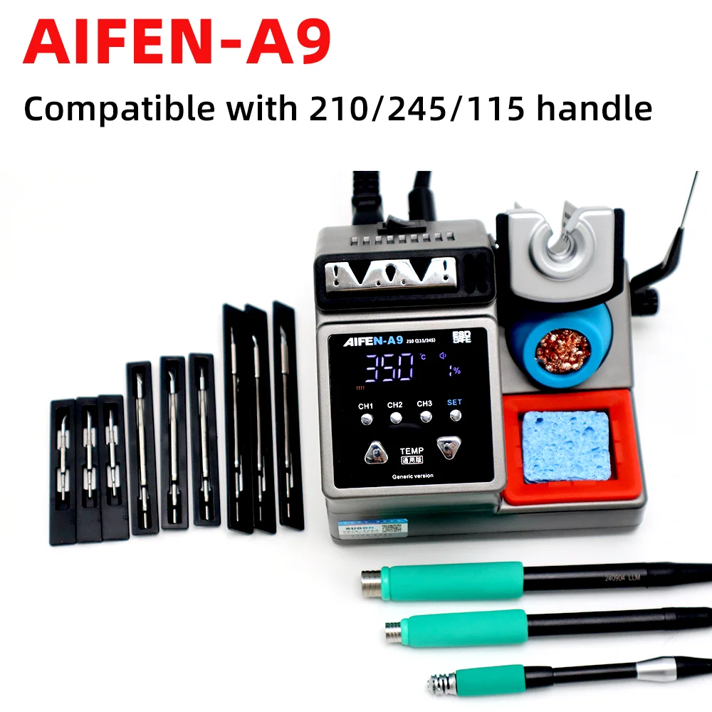 AIFEN A9 Soldering Station 2S Heating Solder Paste T245 C210 C115 Soldering Handle Tip For Mobile Phone Repair Welding Machine