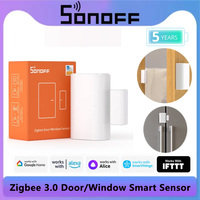 SONOFF SNZB-04P Zigbee Door Window Sensor Local Smart Scene Linkage Tamper Alert Home Security Works with Alexa Google Home