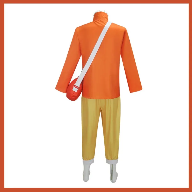 Disfraz de Cosplay de Anime Usopp, peluca explotada de dos años después, abrigo naranja de manga larga, uniforme para hombre, traje de Navidad y Halloween, 5ftu ^ 5 pies