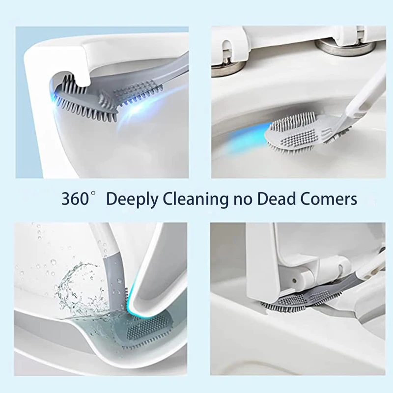 Golf Toilet Brushes 360° Deep Cleaning Quick Dryin (Free Send Hook)