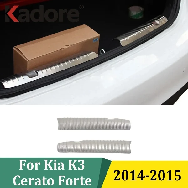 

Для Kia Forte Cerato K3 2014 2015, защита заднего бампера из нержавеющей стали, накладка на порог, Стайлинг автомобиля, аксессуары для интерьера