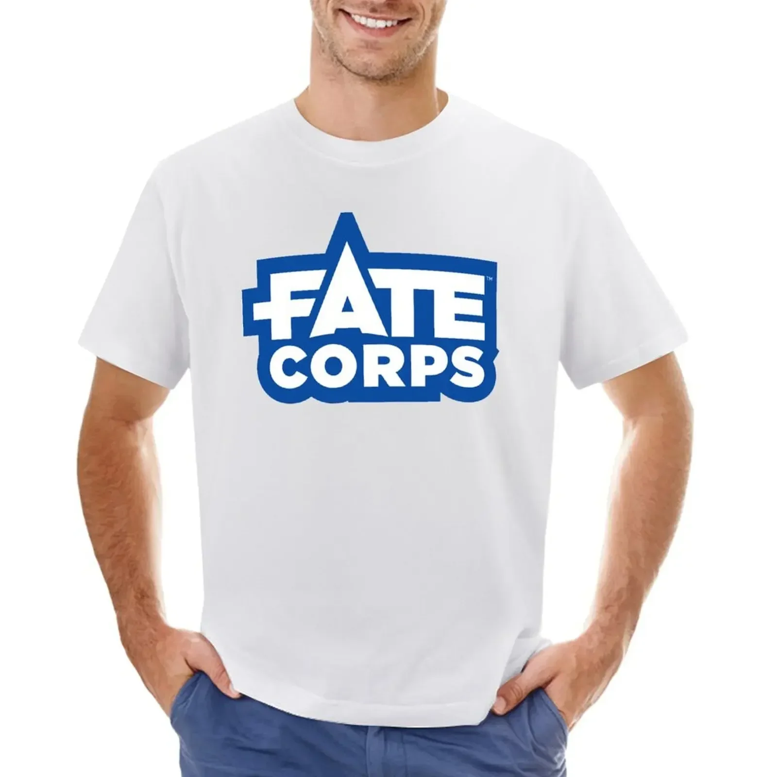 Fate Corps (Blue) T-shirt boys animal print customs Aesthetic clothing Men's t-shirts