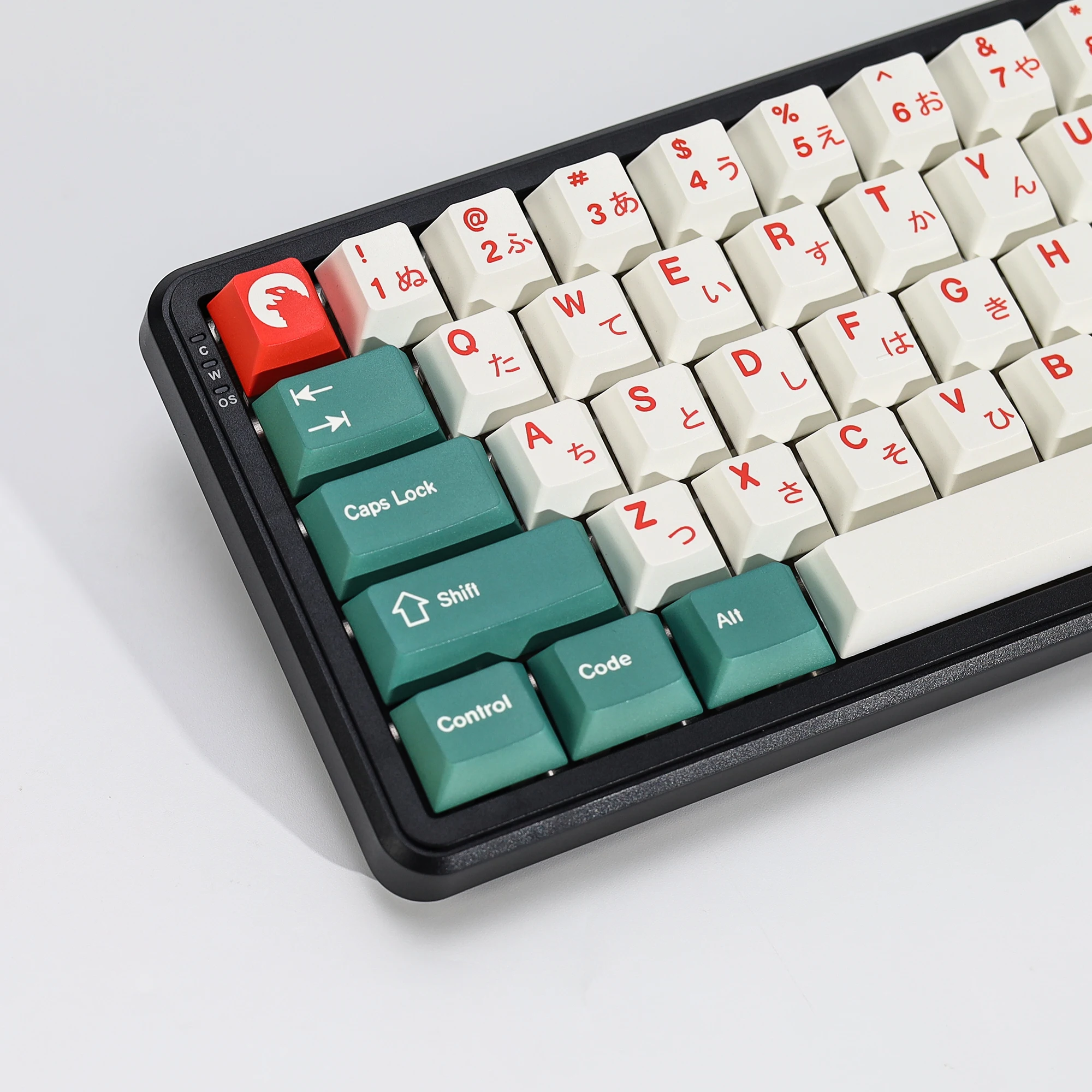 KBDiy Japanische Tastenkappen GMK Kaiju PBT 143 Tasten Retro PBT Cherry Profil Alice ISO Tastenkappen für 60% Gaming Mechanische Tastatur – Detail 16