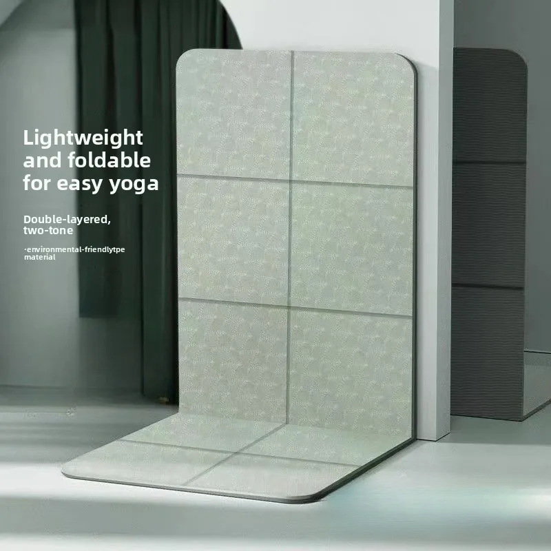 TPE Foldable Yoga Mat Easy To Store Travel Exercise Mat for Yoga Pilates Home Workouts and Floor Exercises